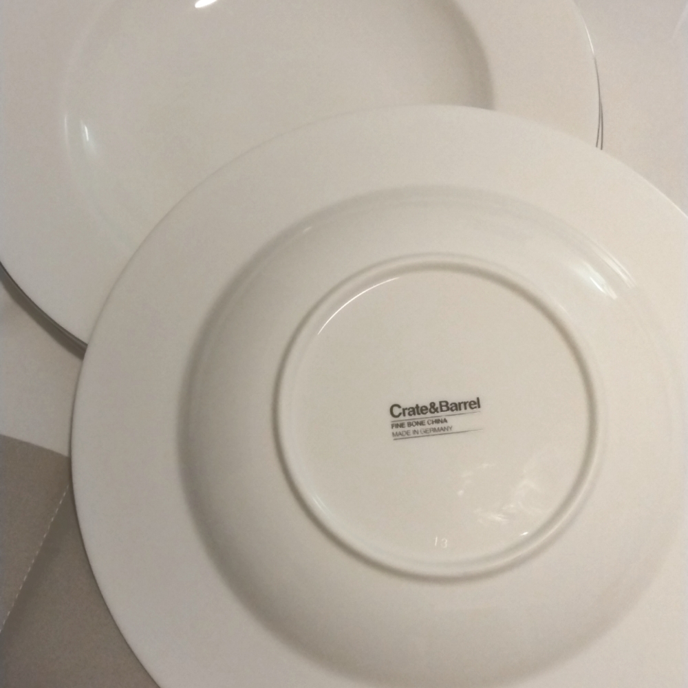Crate and Barrel dish set